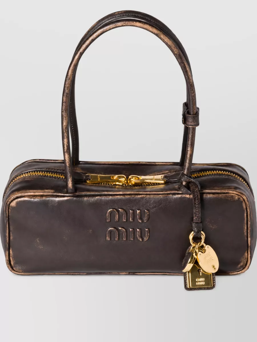 Miu Miu beau nappa leather clutch bag