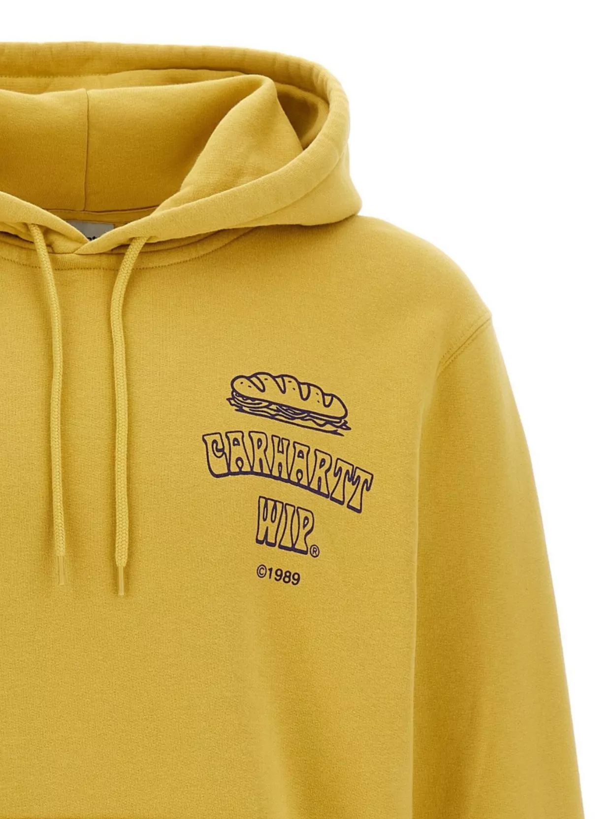 Carhartt Casual Hoodie With Drawstring And Pocket In Yellow