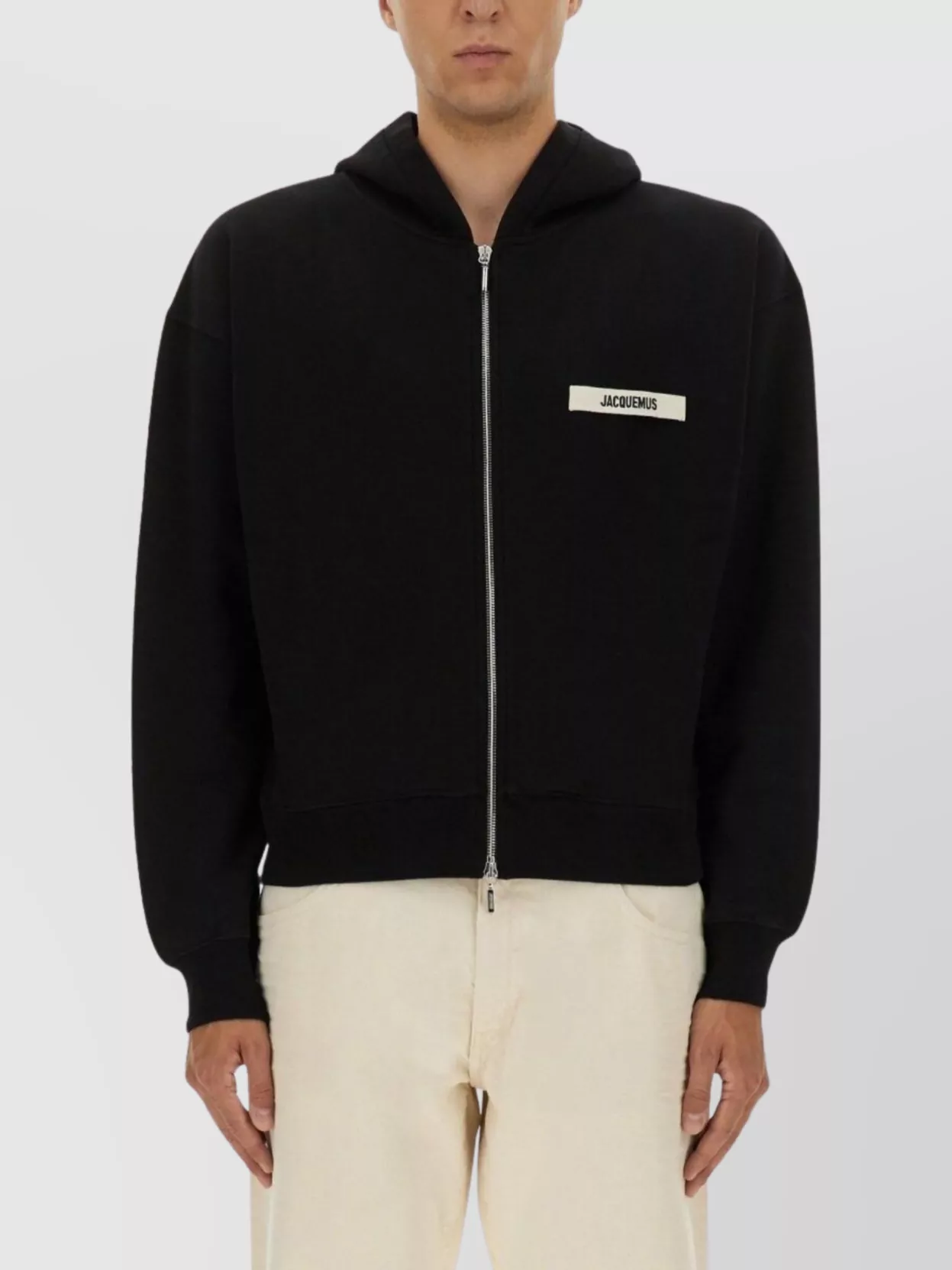 Jacquemus Ribbed Hooded Sweater With Cuffs And Hem