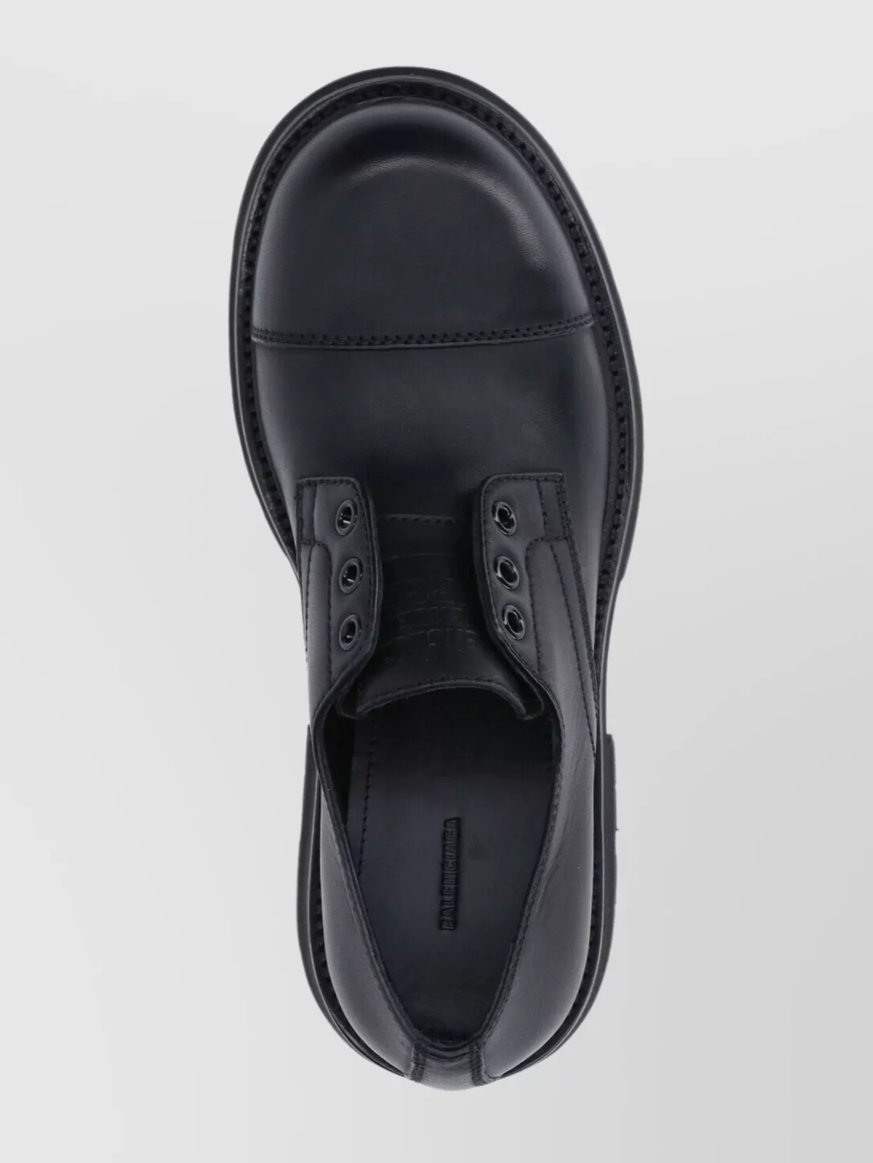 Balenciaga Lace-Up Shoes With Round Toe And Block Heel