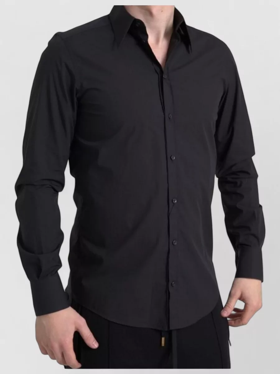 Dolce&Gabbana Cotton slim-fit long-sleeve shirt