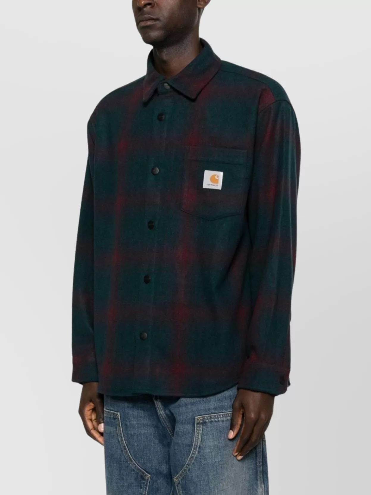 Carhartt Wip Long Sleeve Plaid Shirt With Chest Pocket
