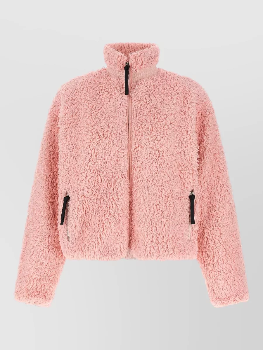 Jil Sander teddy-effect jacket