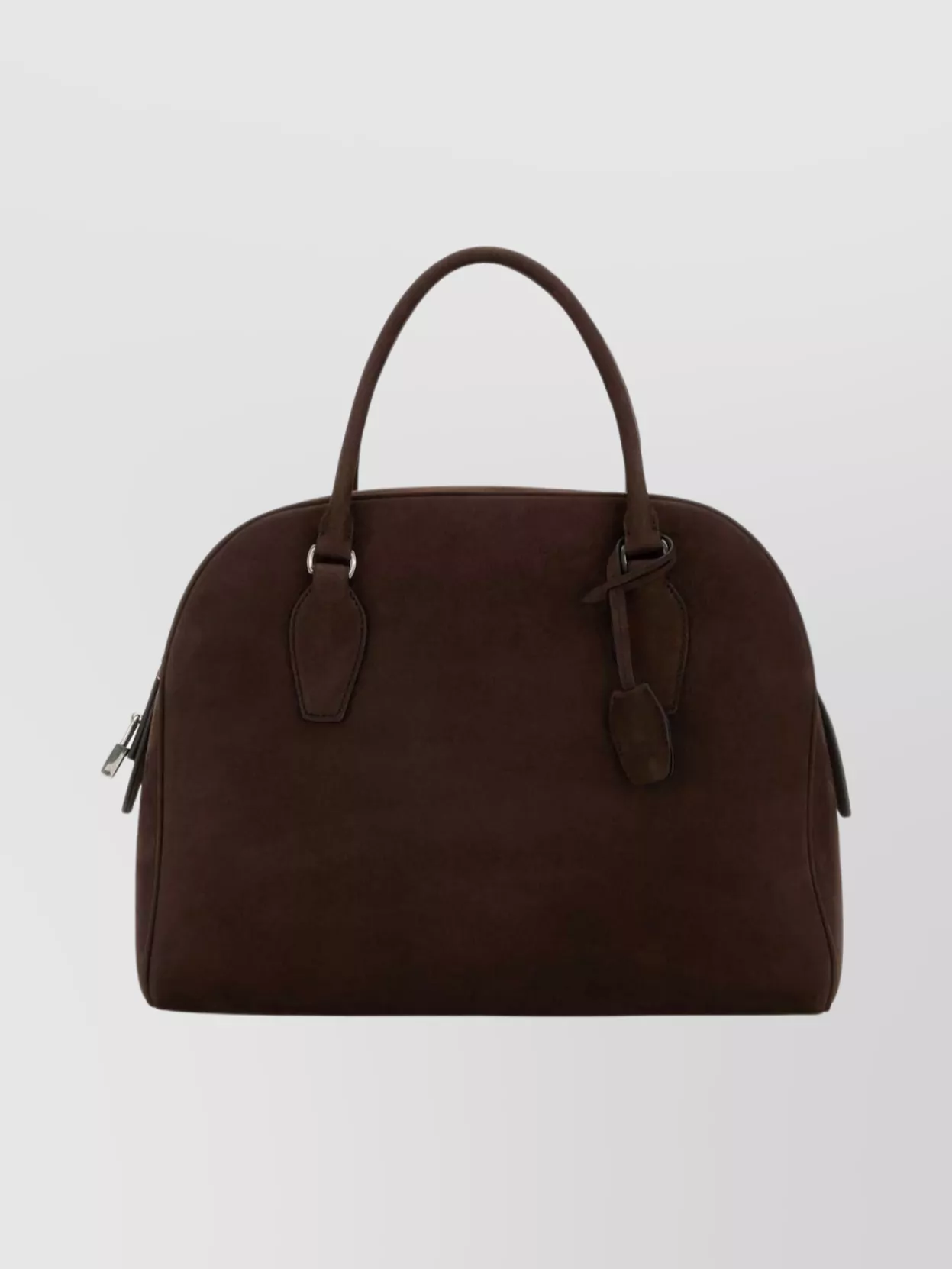 The Row Suede India 12 Handbag With Metal Lock