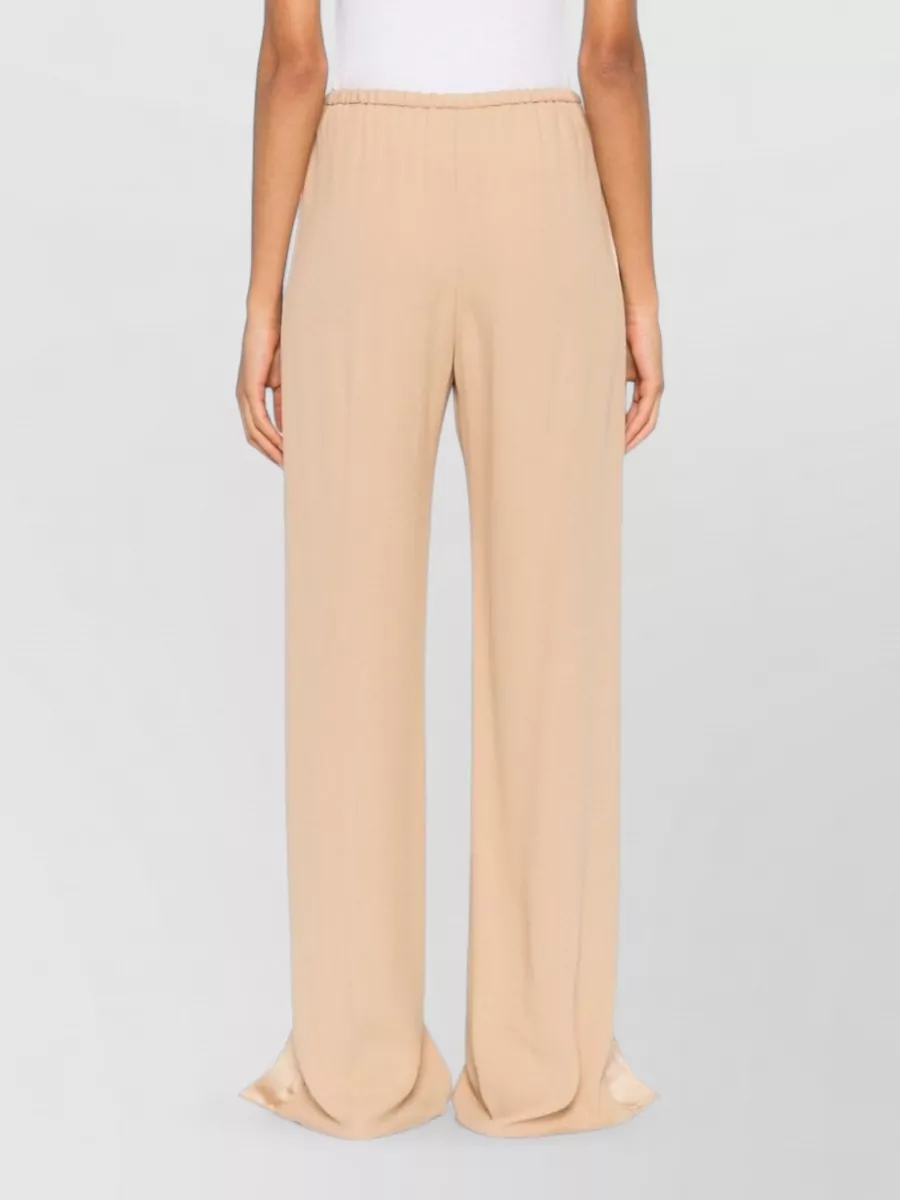 Forte Forte Wide Leg Trousers Elasticated Waistband Slits