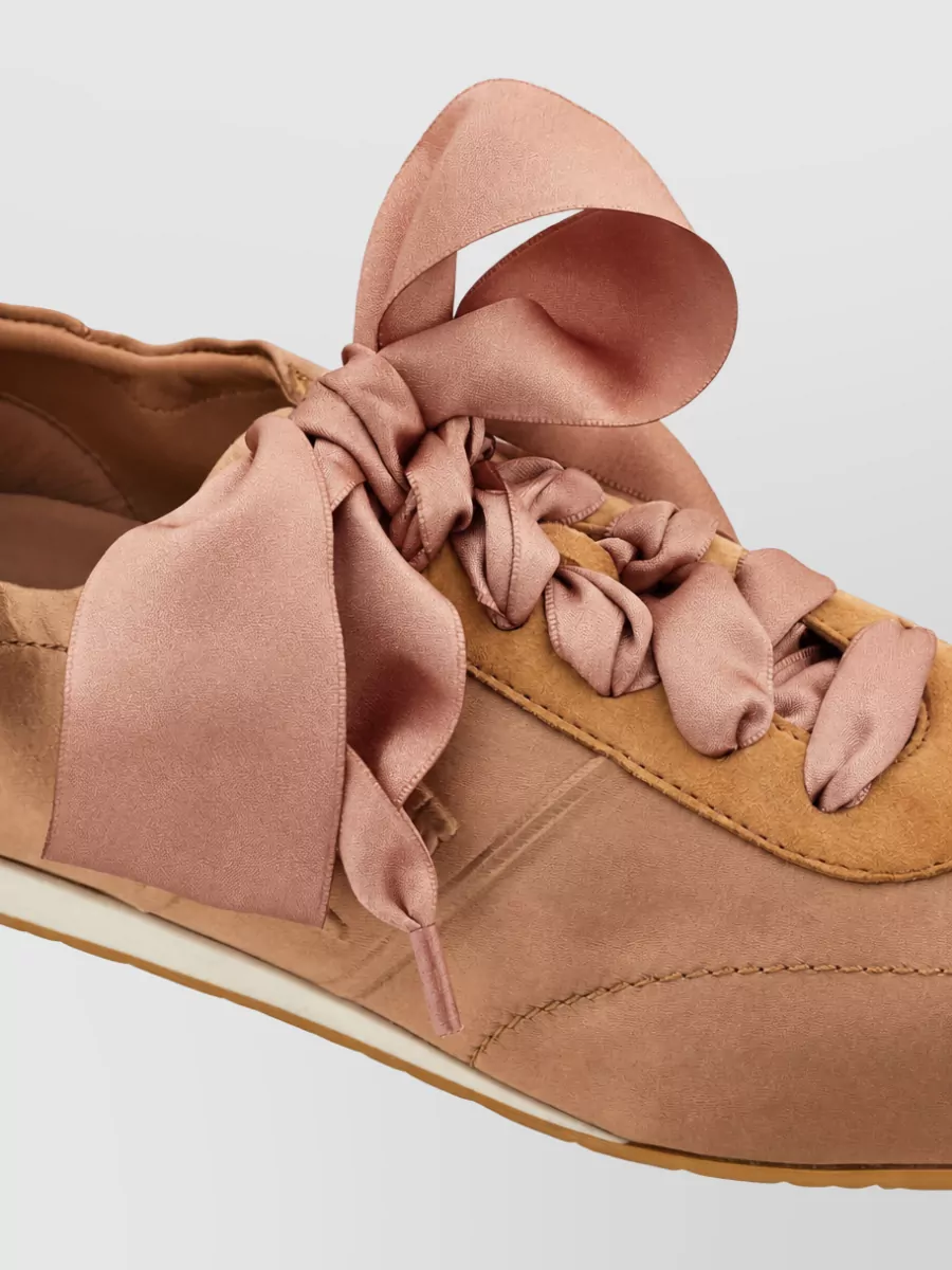 Ferragamo Leather Low-Top Sneakers