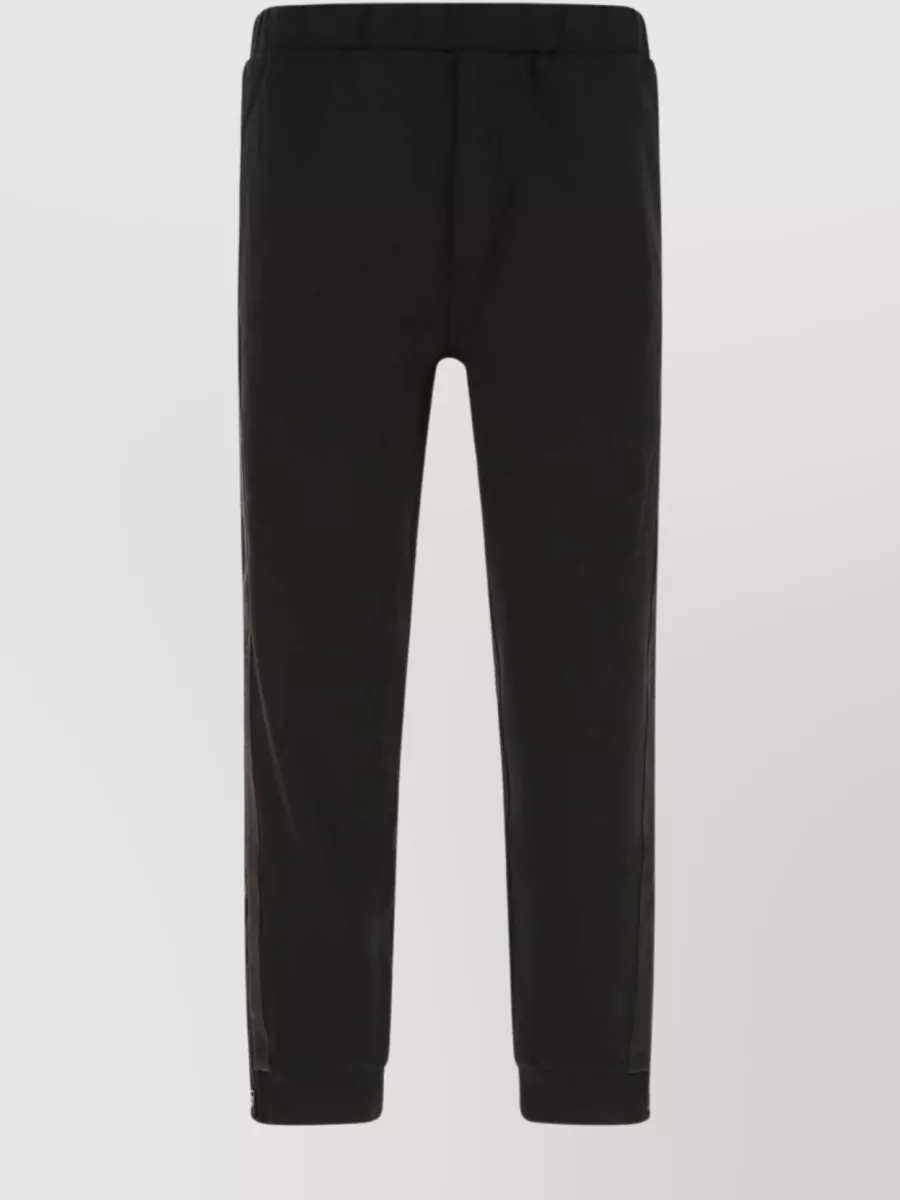 Shop Prada Nylon Joggers With Stretch And Comfort In Black
