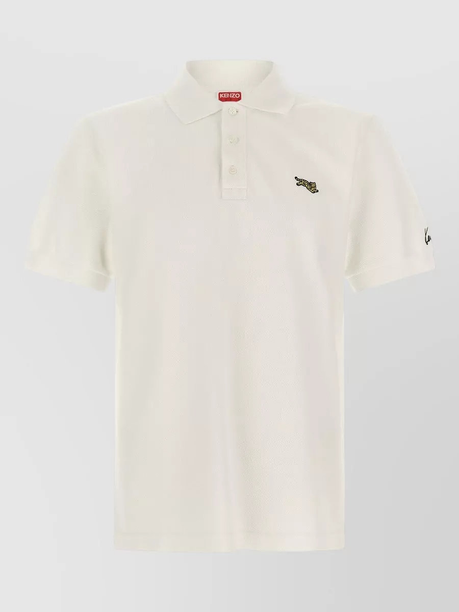 Kenzo cotton piqué slim-fit polo shirt