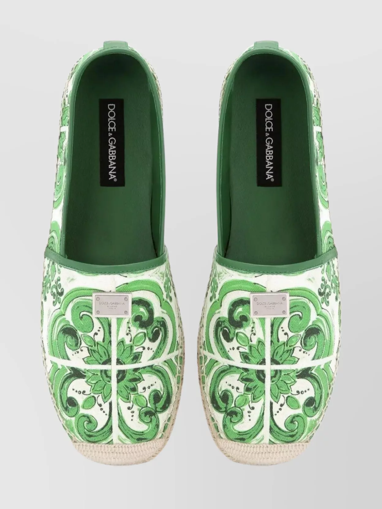 Dolce&Gabbana Canvas Espadrilles Majolica Print