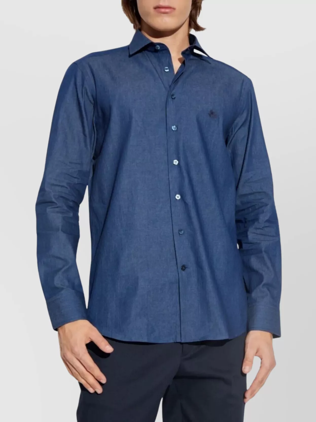 Etro Embroidered Logo Cotton Shirt