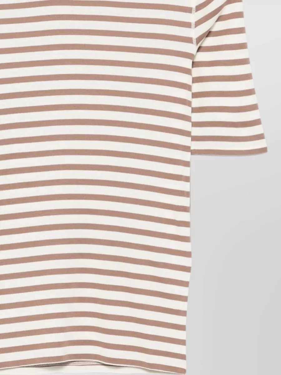 Closed Ribbed Slim-Fit Striped T-Shirt