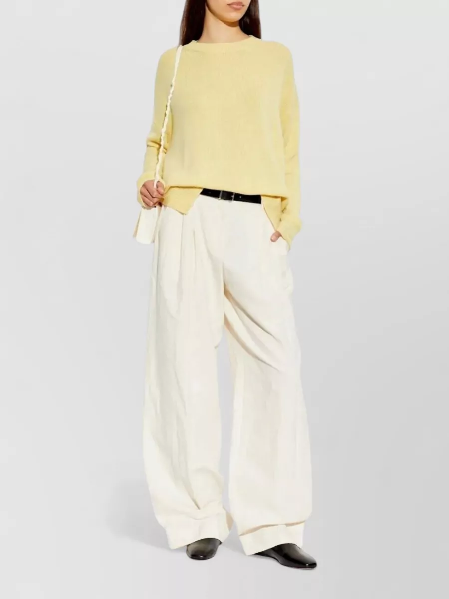 Jil Sander Leather Ballerina Flats
