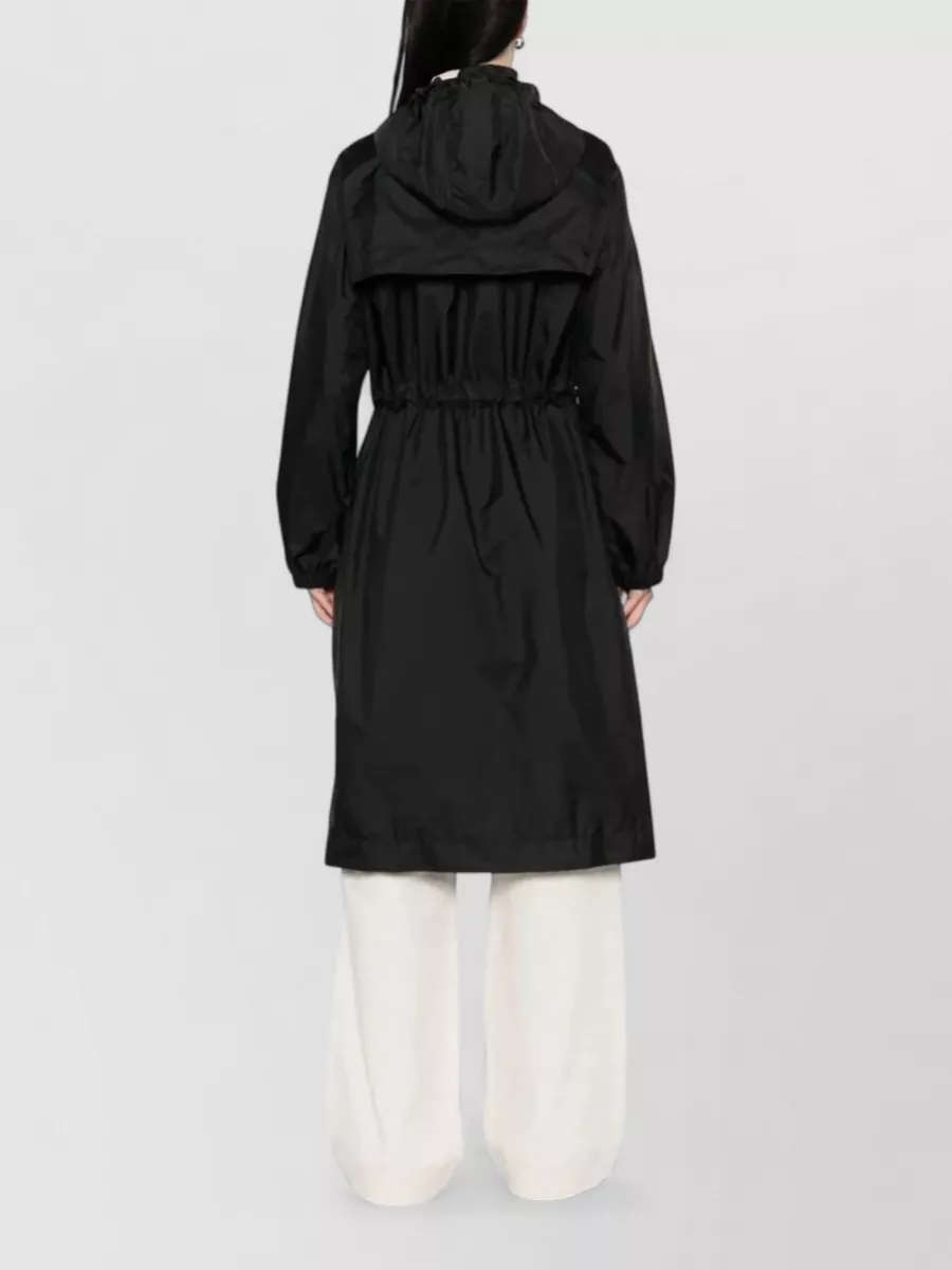 Moncler Nylon Hooded Parka Coat