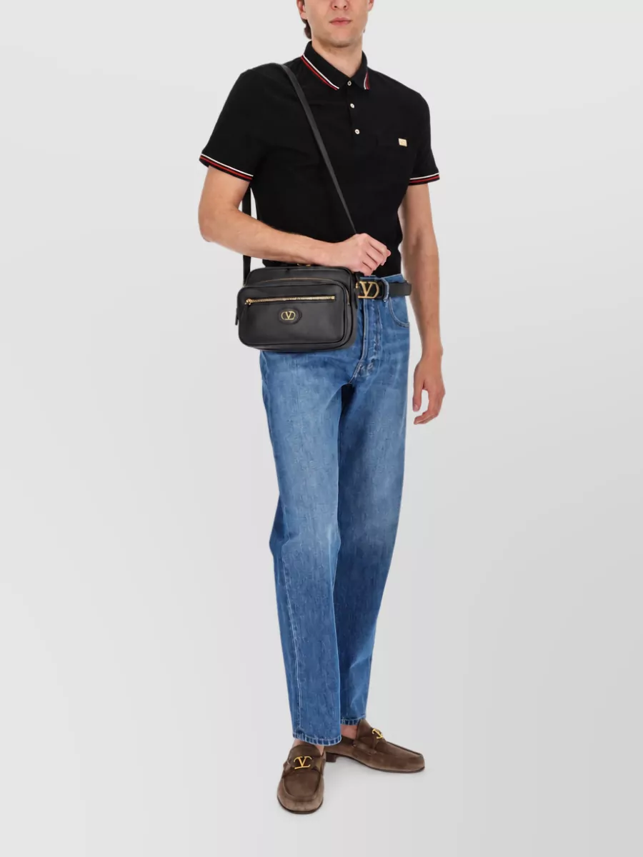 Valentino Denim Five Pocket Straight Leg Jeans