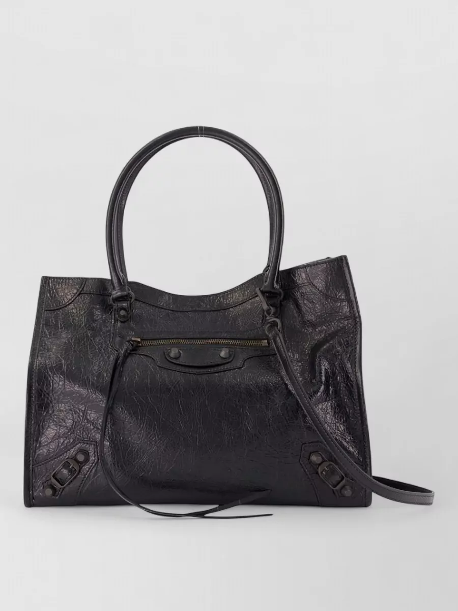 Balenciaga le city small leather tote bag
