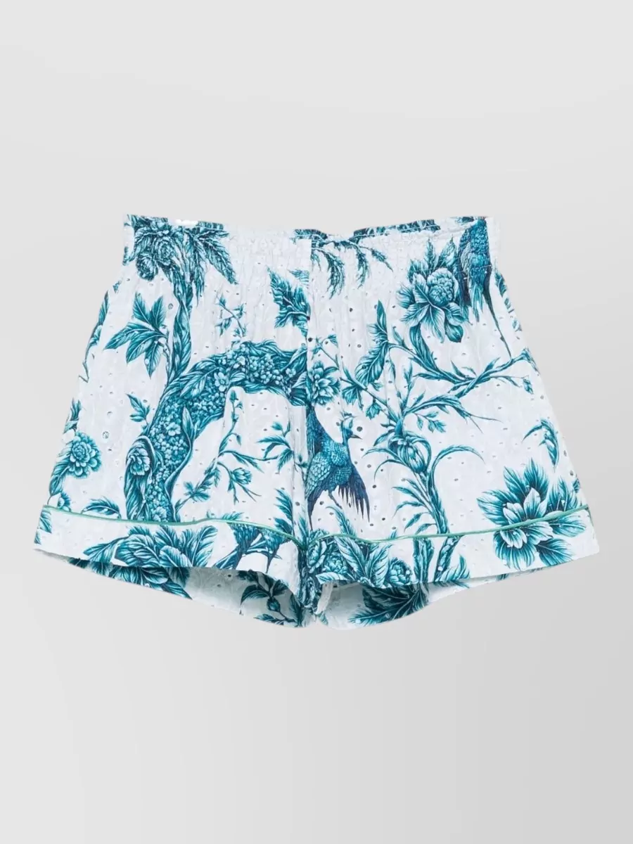 F.r.s For Restless Sleepers Floral-print cotton tailored shorts
