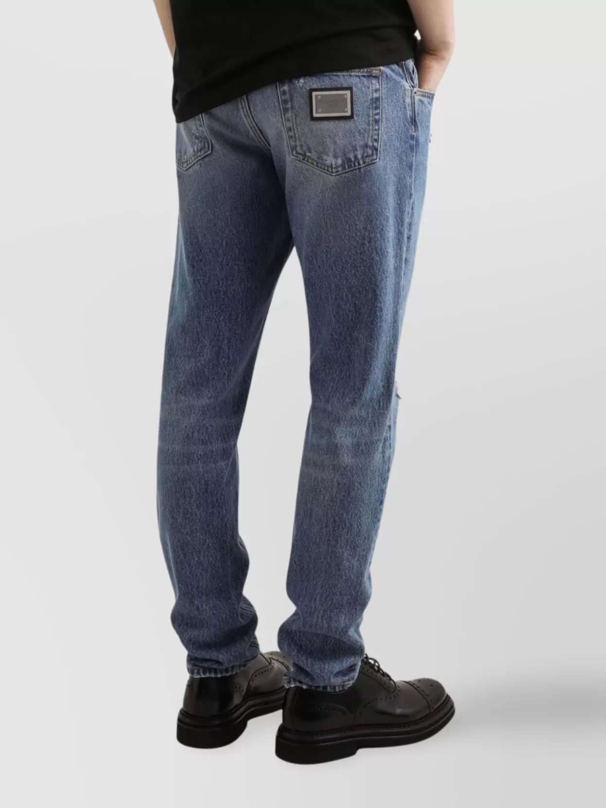 Dolce&Gabbana Distressed Finish Five-Pocket Denim Jeans
