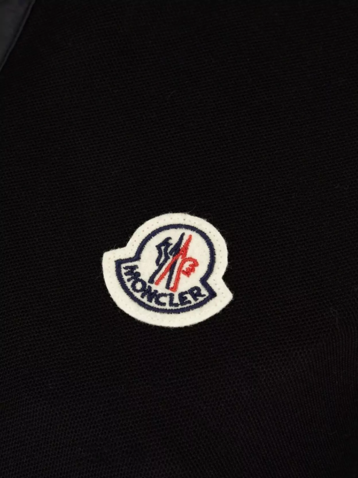 Moncler Piquet Polo Shirt Collar Short Sleeves