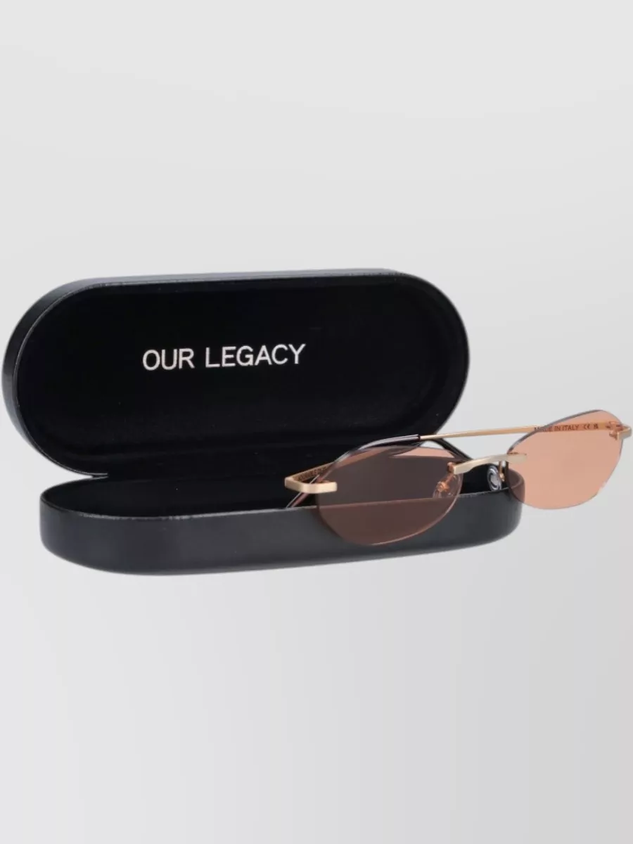 Our Legacy Rimless Tinted Sunglasses Slim Temples Nose Pads