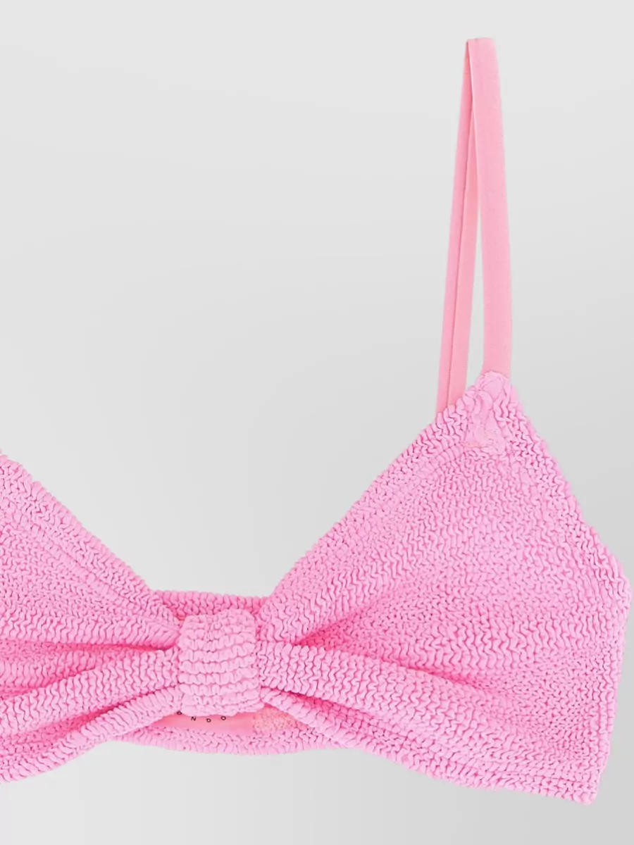 Hunza G Alicia Bikini Set Adjustable Straps Bow