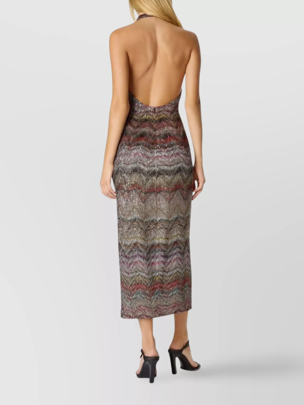 Missoni Halter Neck Mini Dress With Open Back