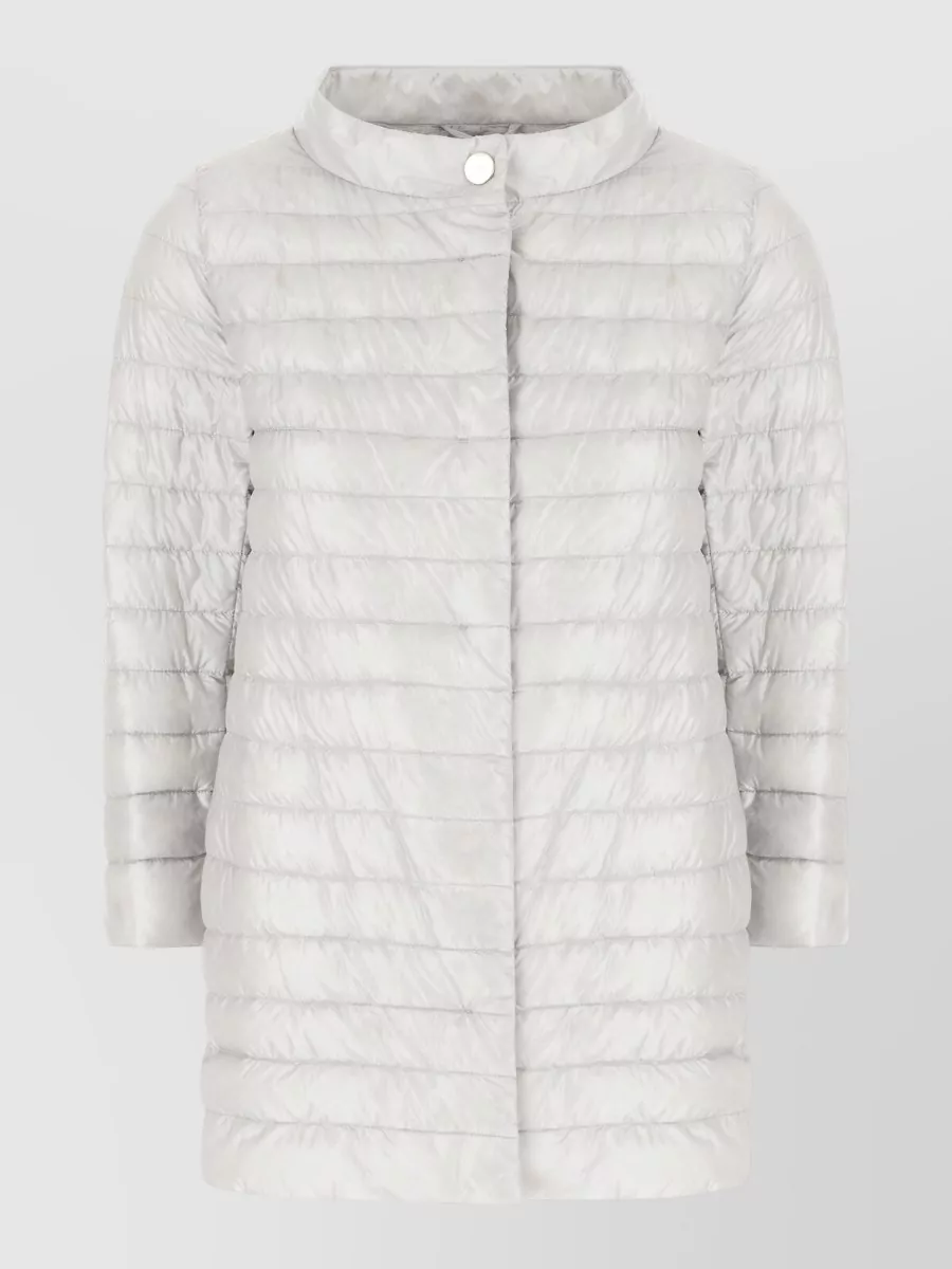 Herno down single-breasted coat