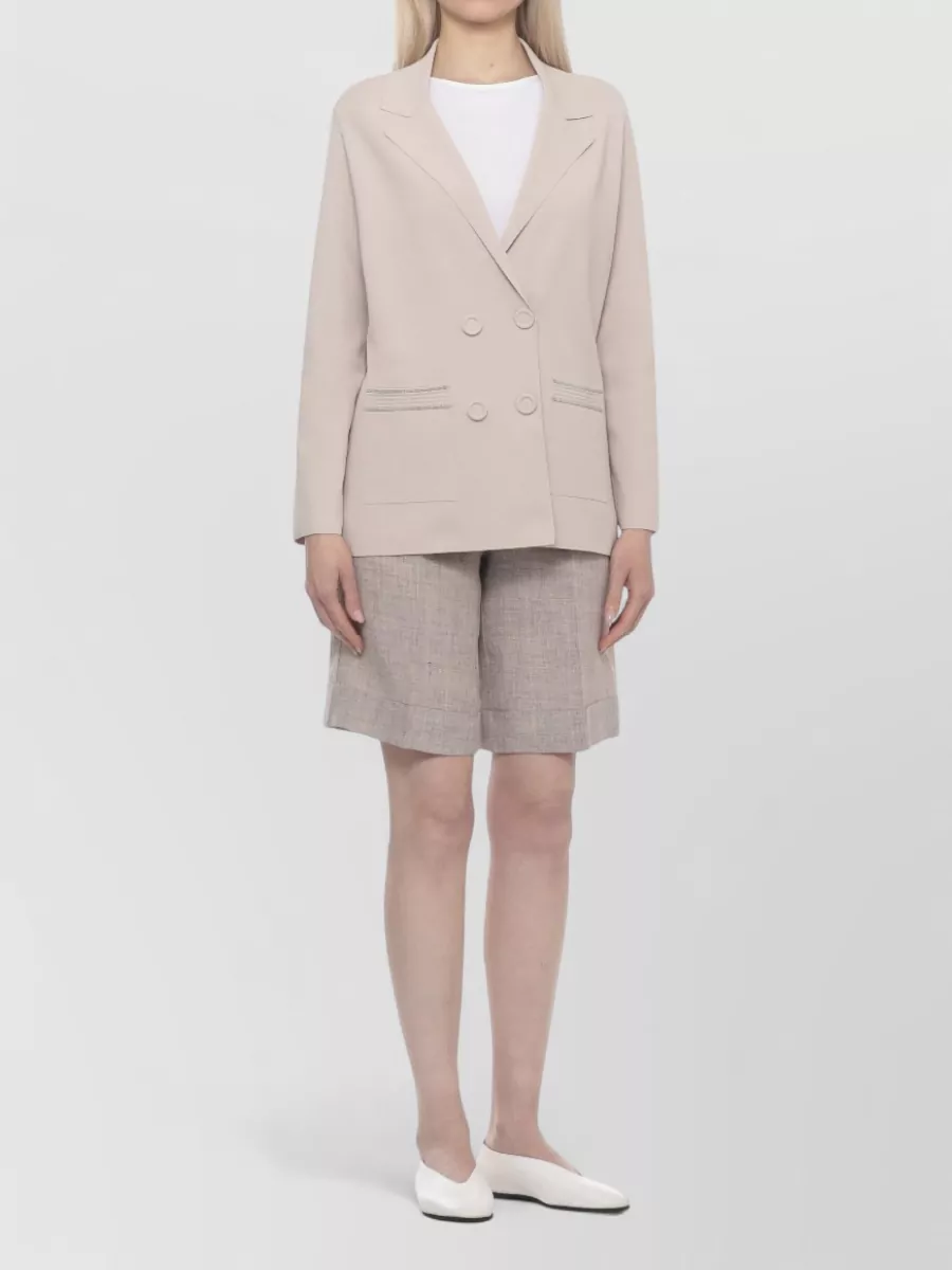 D.exterior Single-Breasted Blazer