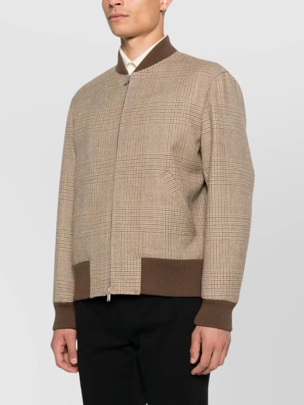 Lardini Men's Attitude Jacket Ribbed Cuffs Side Pockets