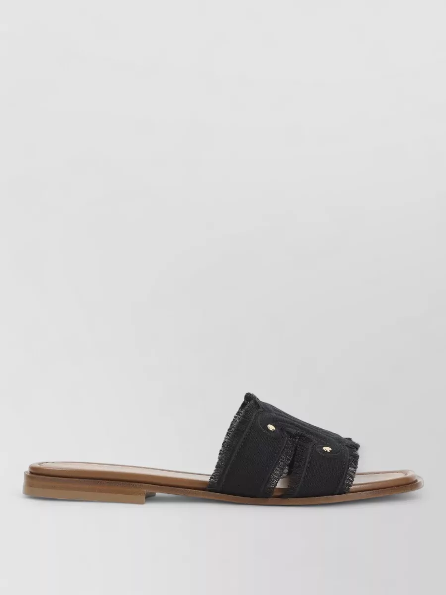 Celine Fringed Mules