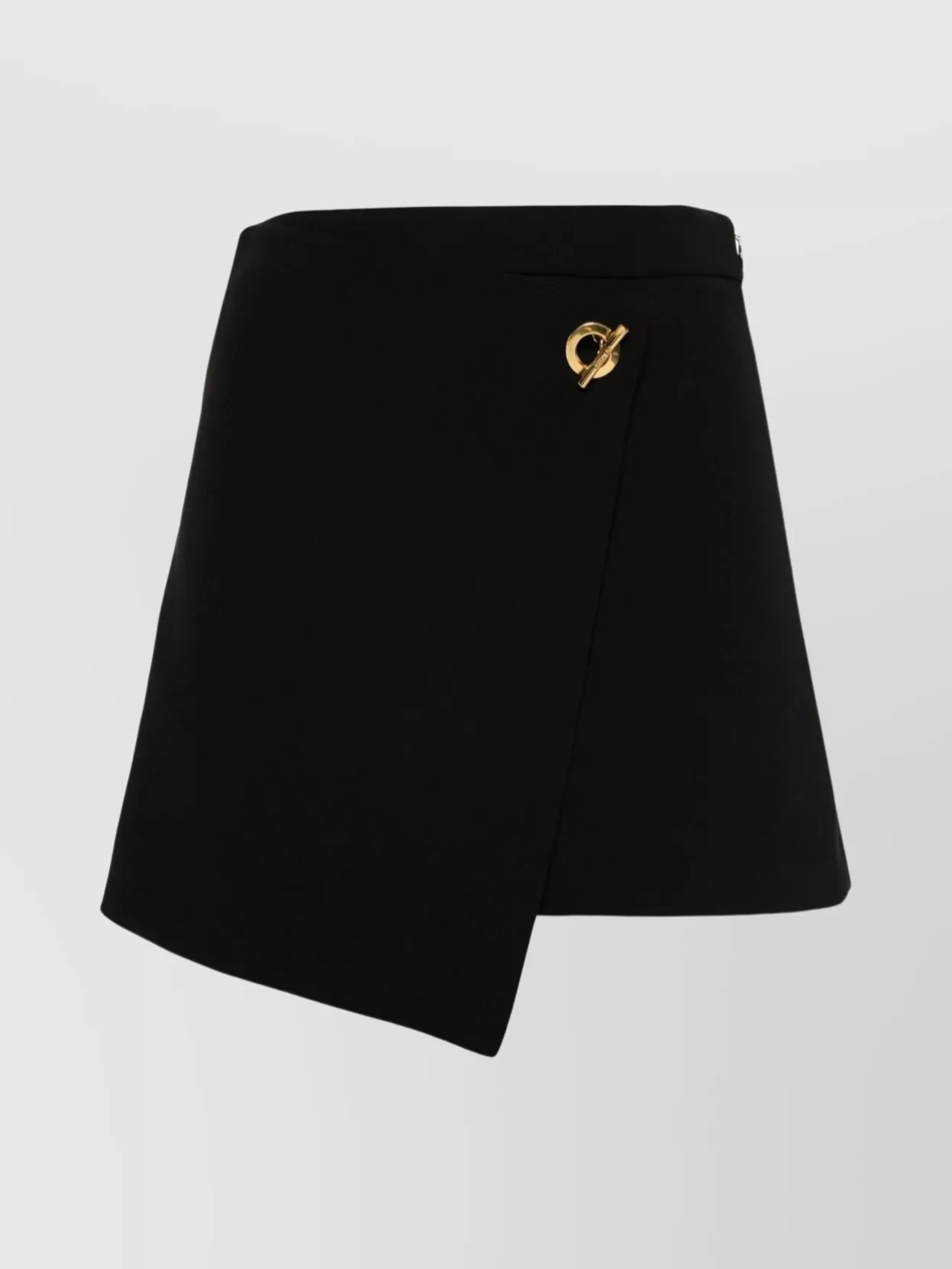 Shop Moschino Structured Thigh-length Shorts With Asymmetrical Cut In Black
