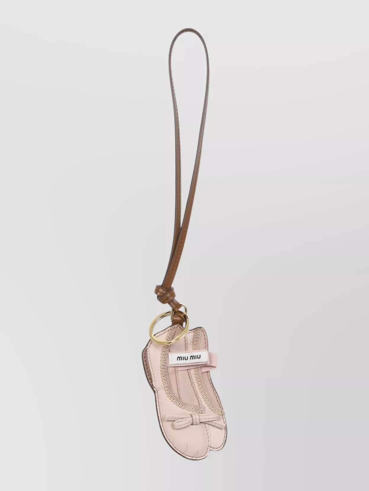 Miu Miu Leather Ballet Shoe Key Ring