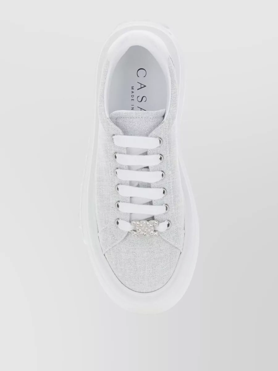 Casadei Nexus Sneakers Embellished Detail Platform Sole