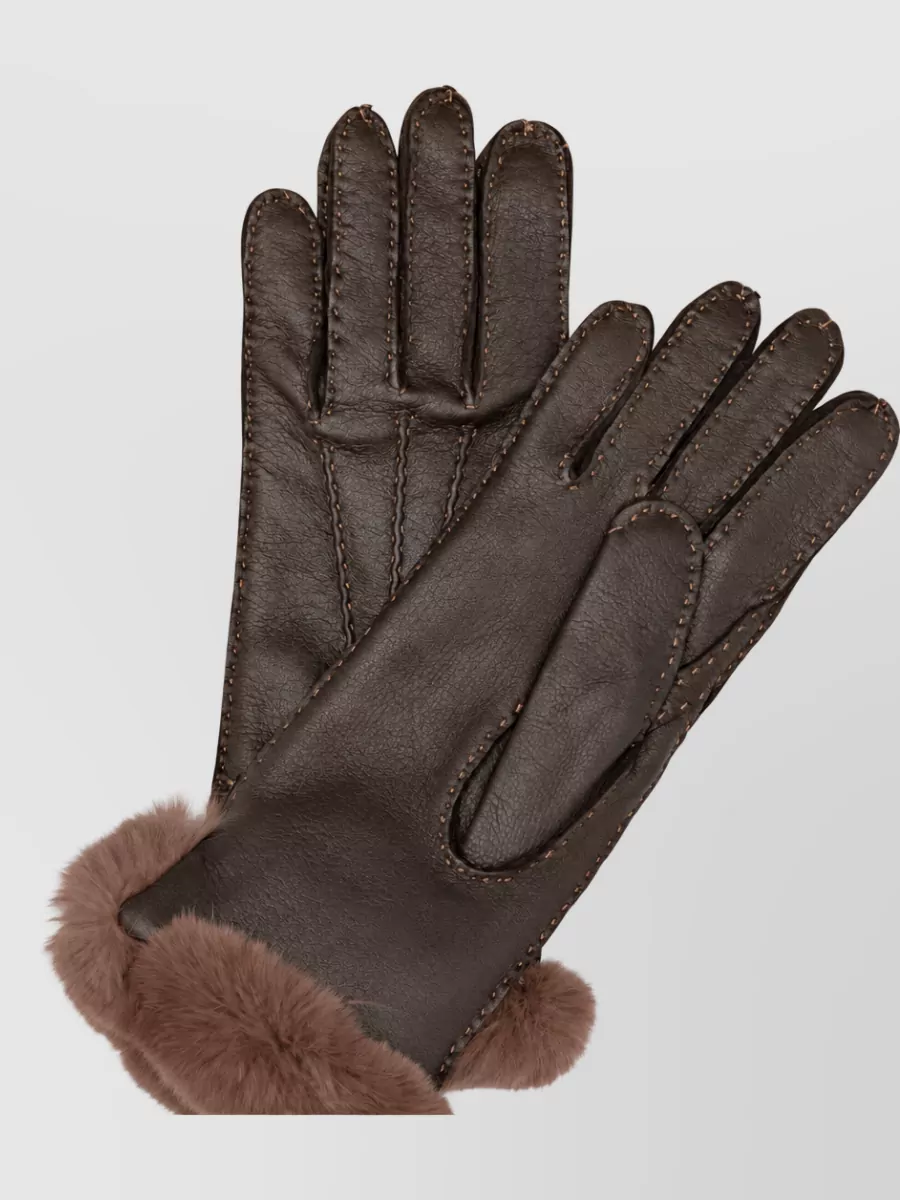 Restelli rabbit fur gloves