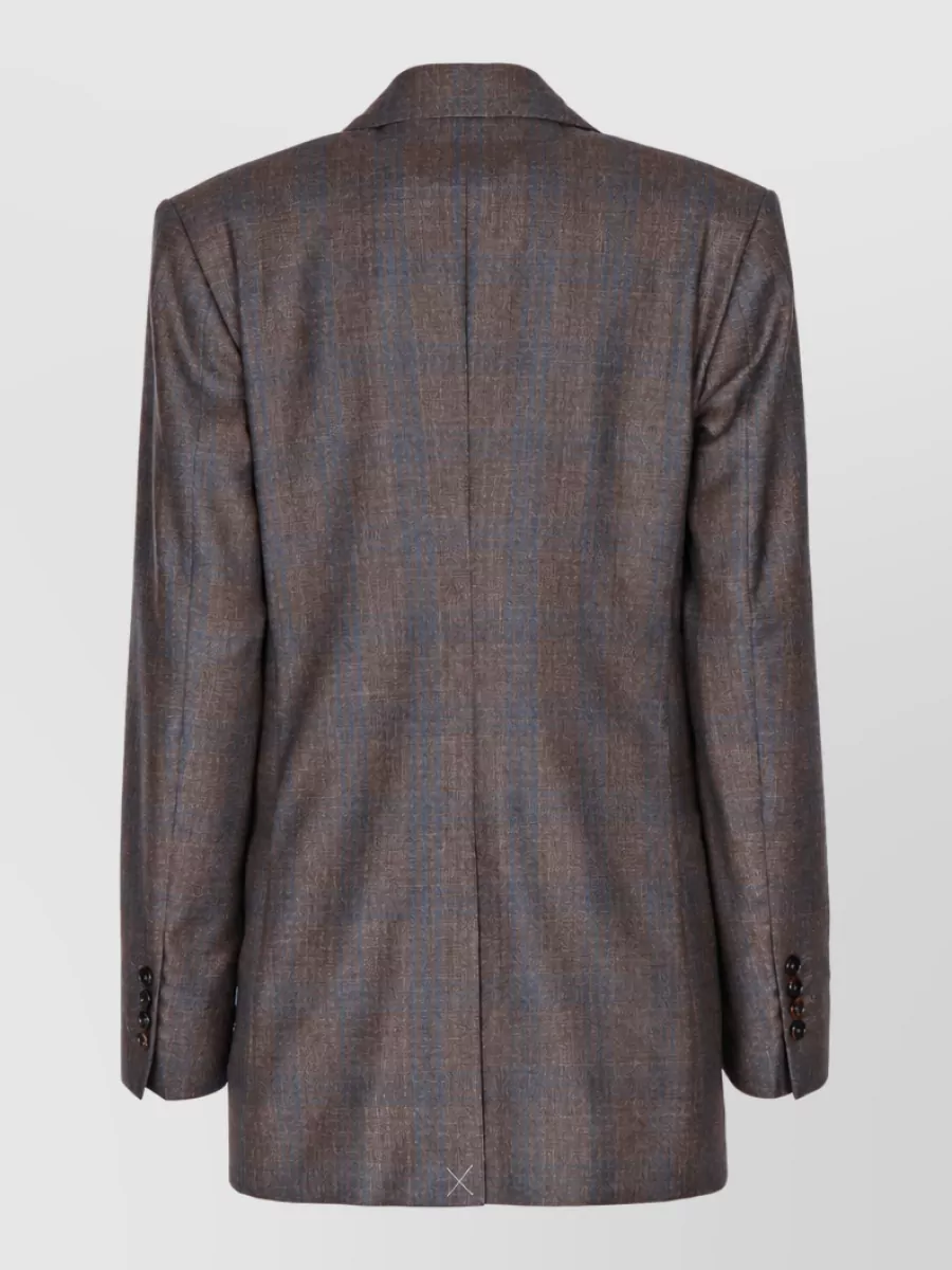 Jacob Cohen Checked Double-Breasted Suit Jacket
