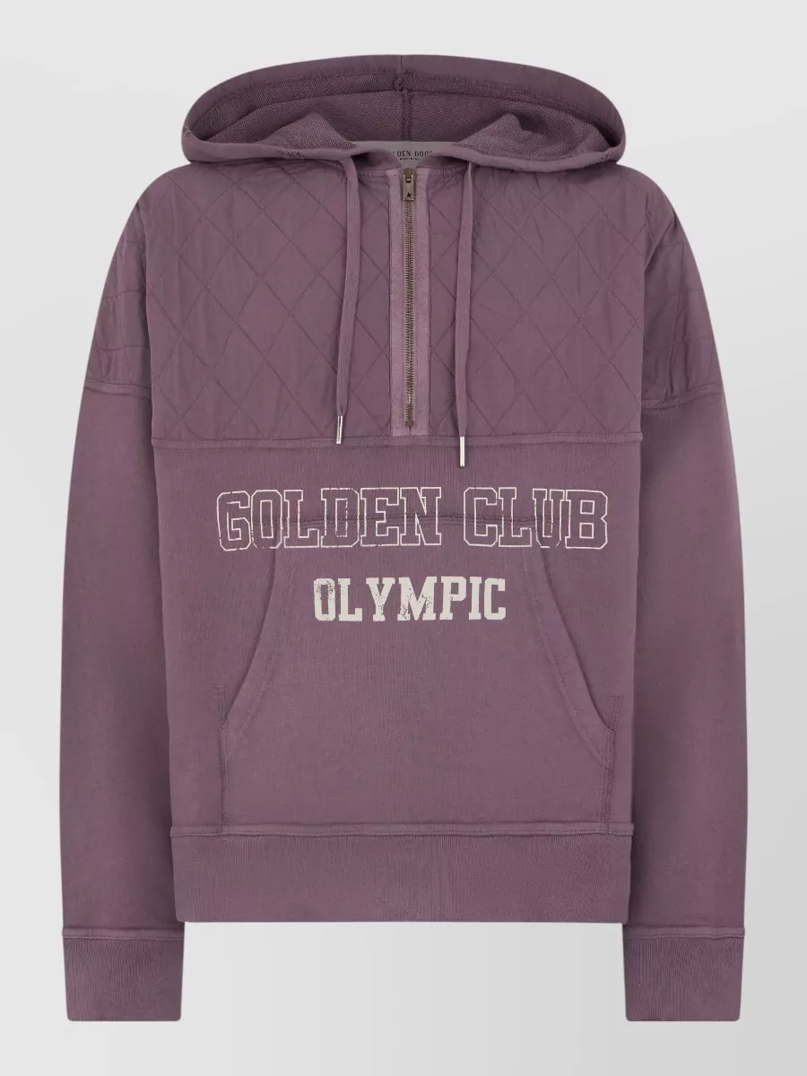 Golden Goose quilted cotton hoodie