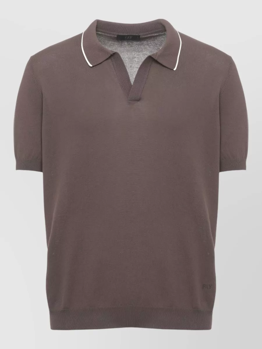 Fay short-sleeve polo shirt