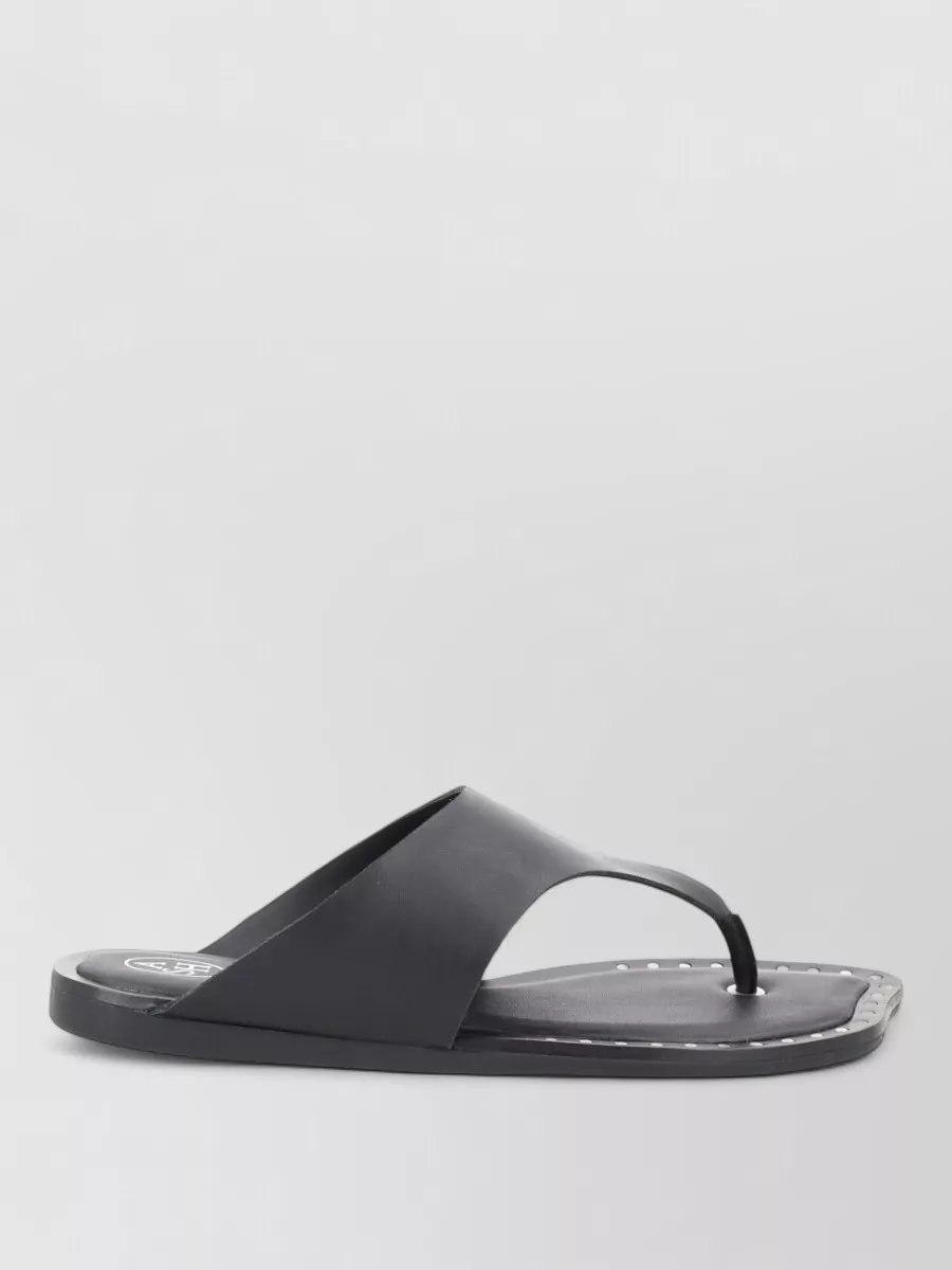 Ash Leather Flip Flops