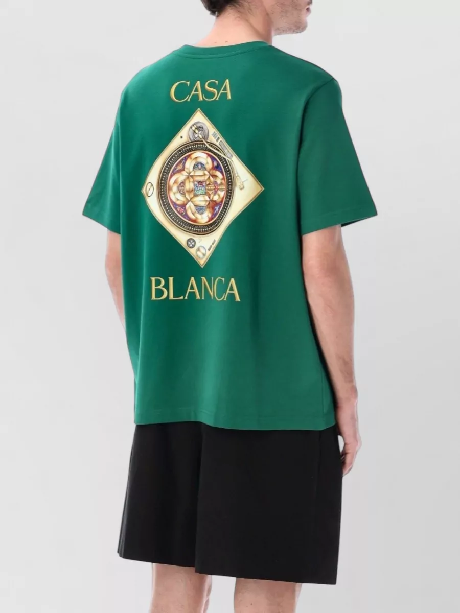 Casablanca Organic Cotton Printed Relaxed-Fit Short-Sleeve T-Shirt