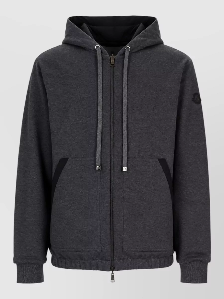 Moncler reversible zip hooded jacket