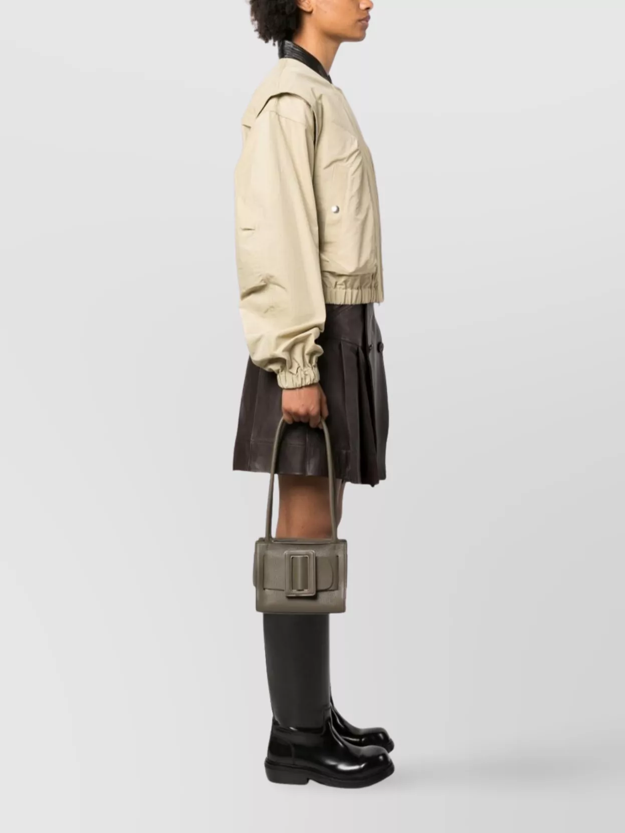 Boyy Soft Leather Tote Bag With Buckle Detail