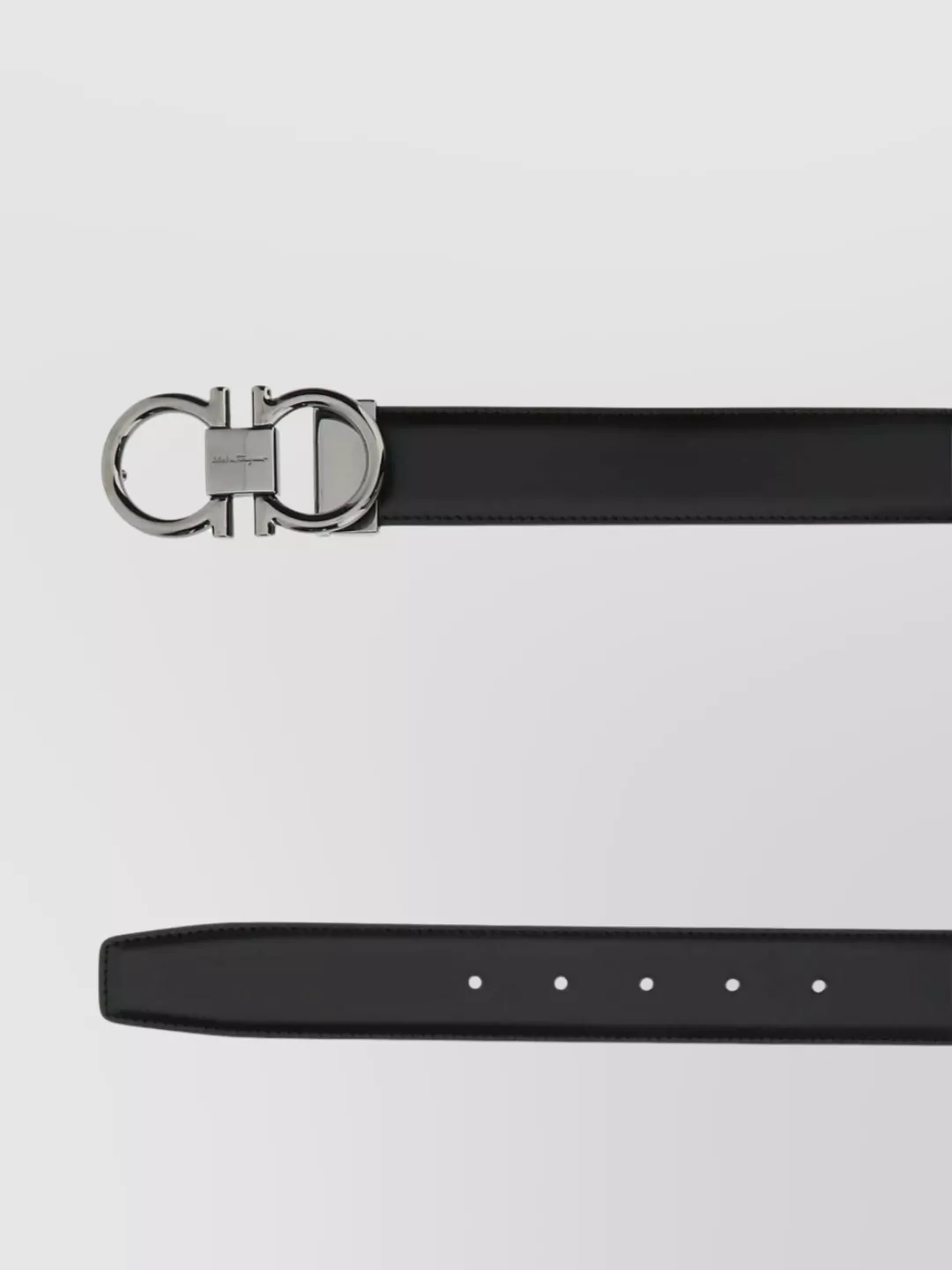 Ferragamo Adjustable Length Metal Buckle Smooth Finish