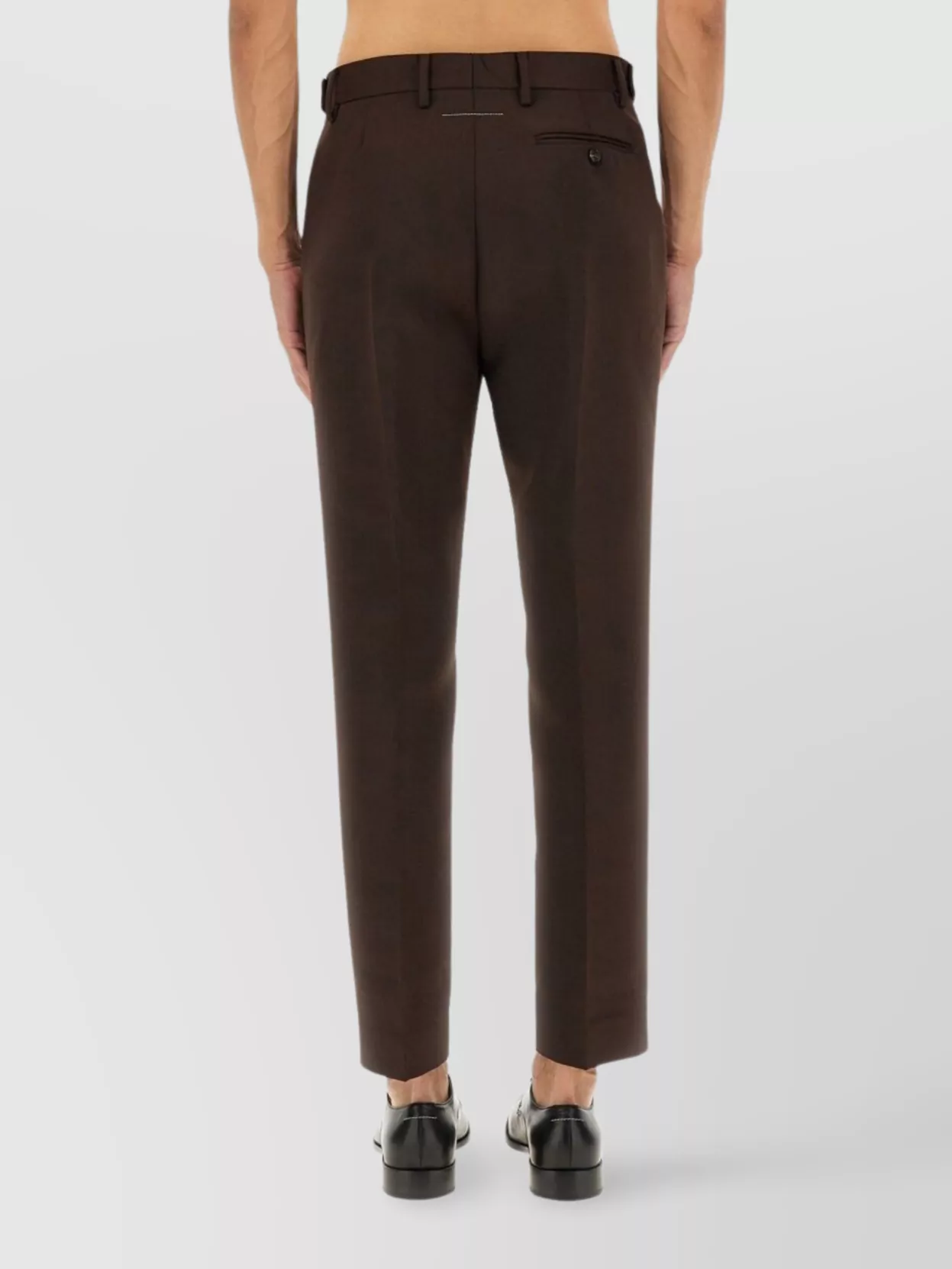 Mm6 Maison Margiela Slim Cropped Trousers Pockets