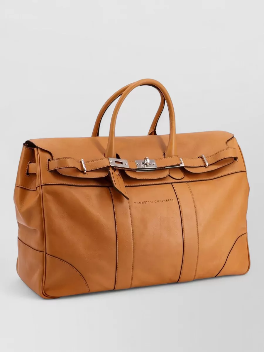 Brunello Cucinelli Leather Duffel Bag