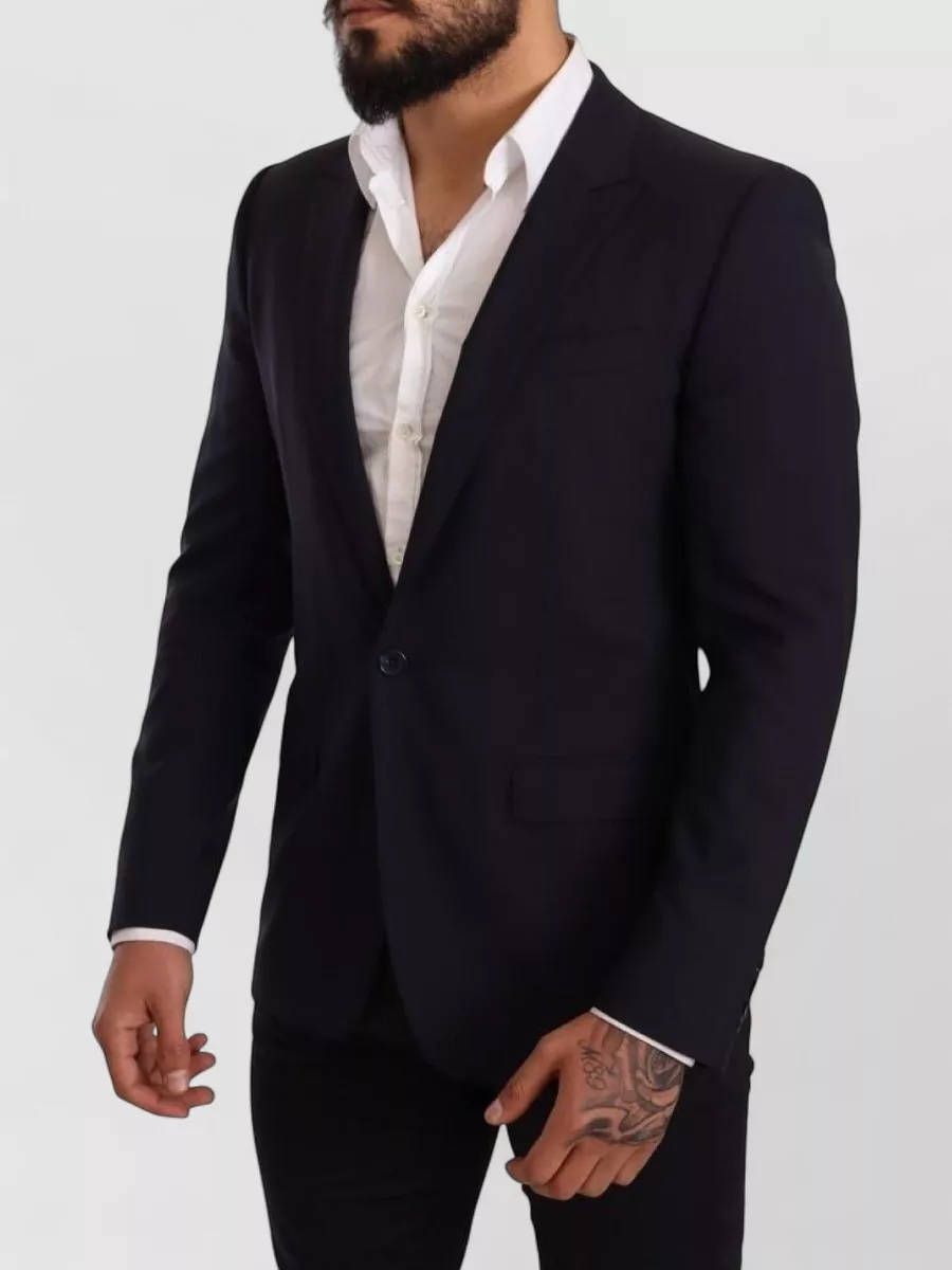 Dolce&Gabbana Virgin Wool Slim-Fit Single-Breasted Blazer