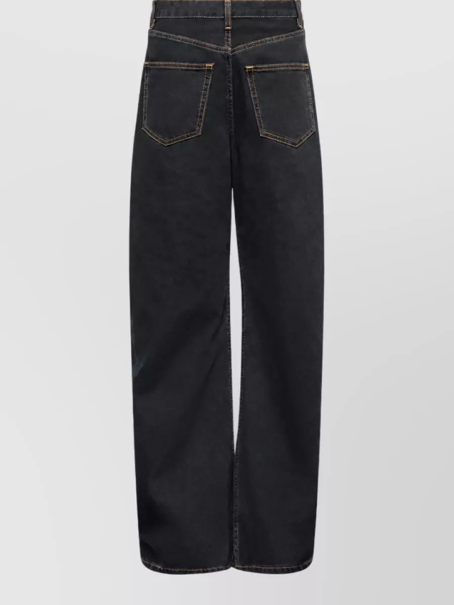 Mm6 Maison Margiela Denim Wide-Leg Jeans