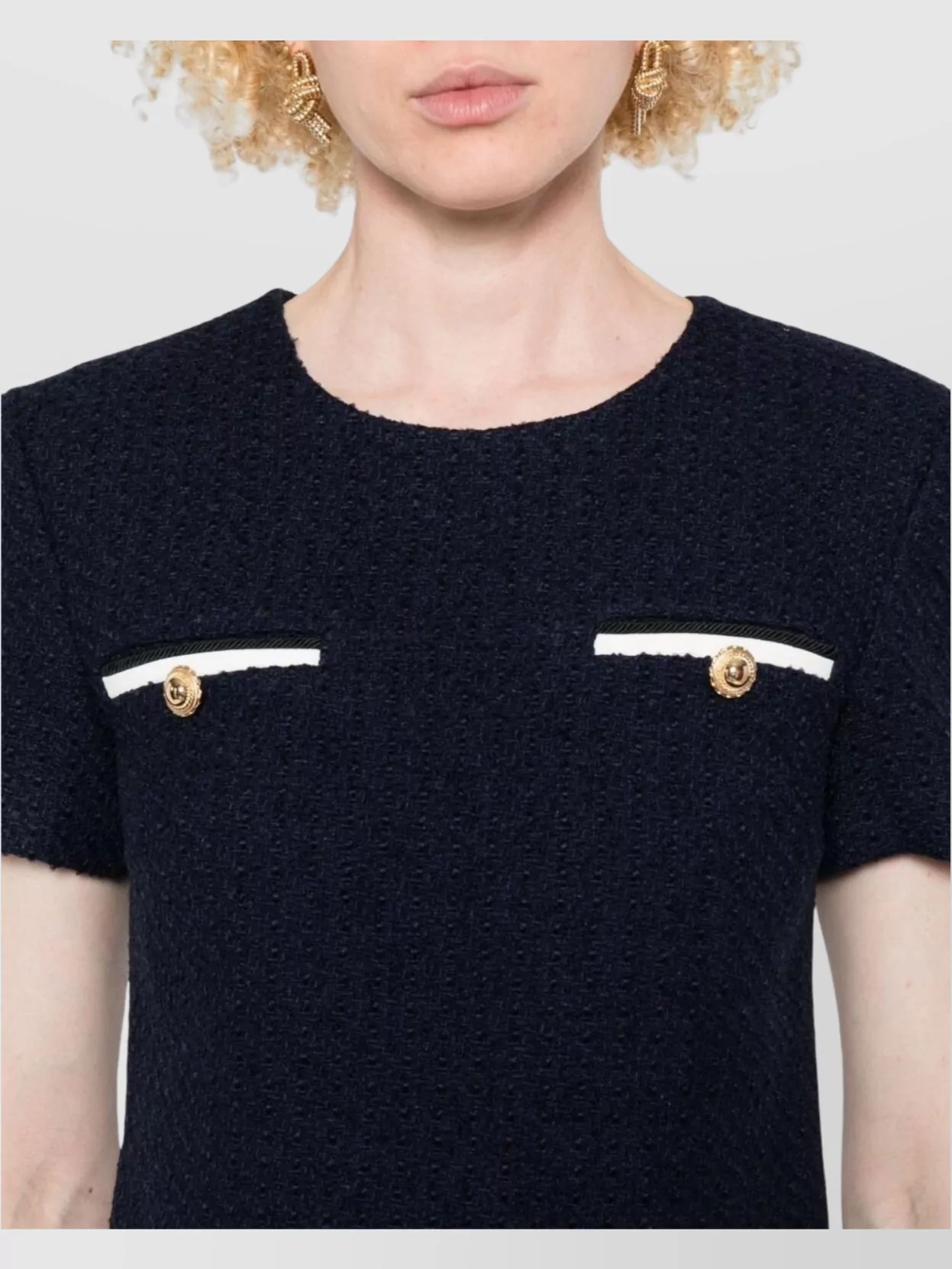 Self-Portrait Bouclé Belted Mini Dress
