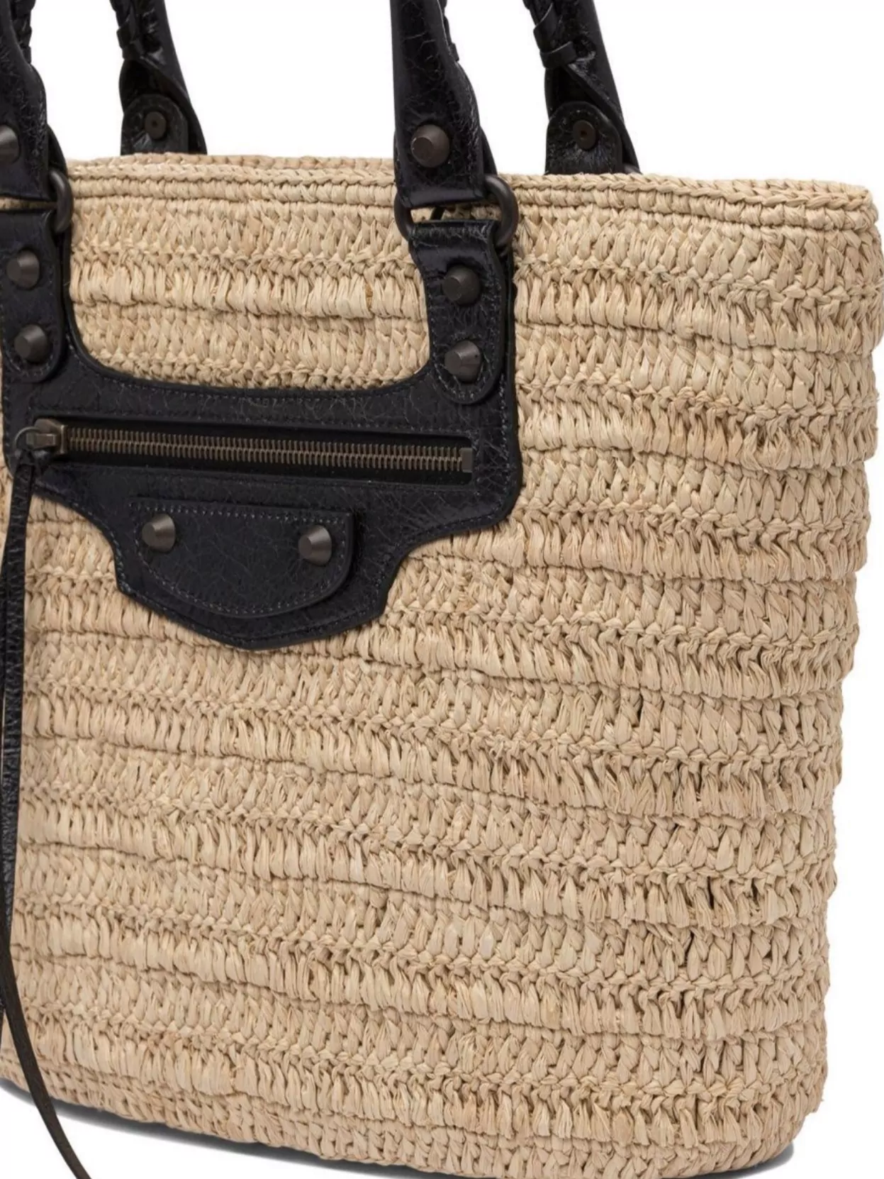 Balenciaga Woven Texture Dual Handles Shoulder Bags