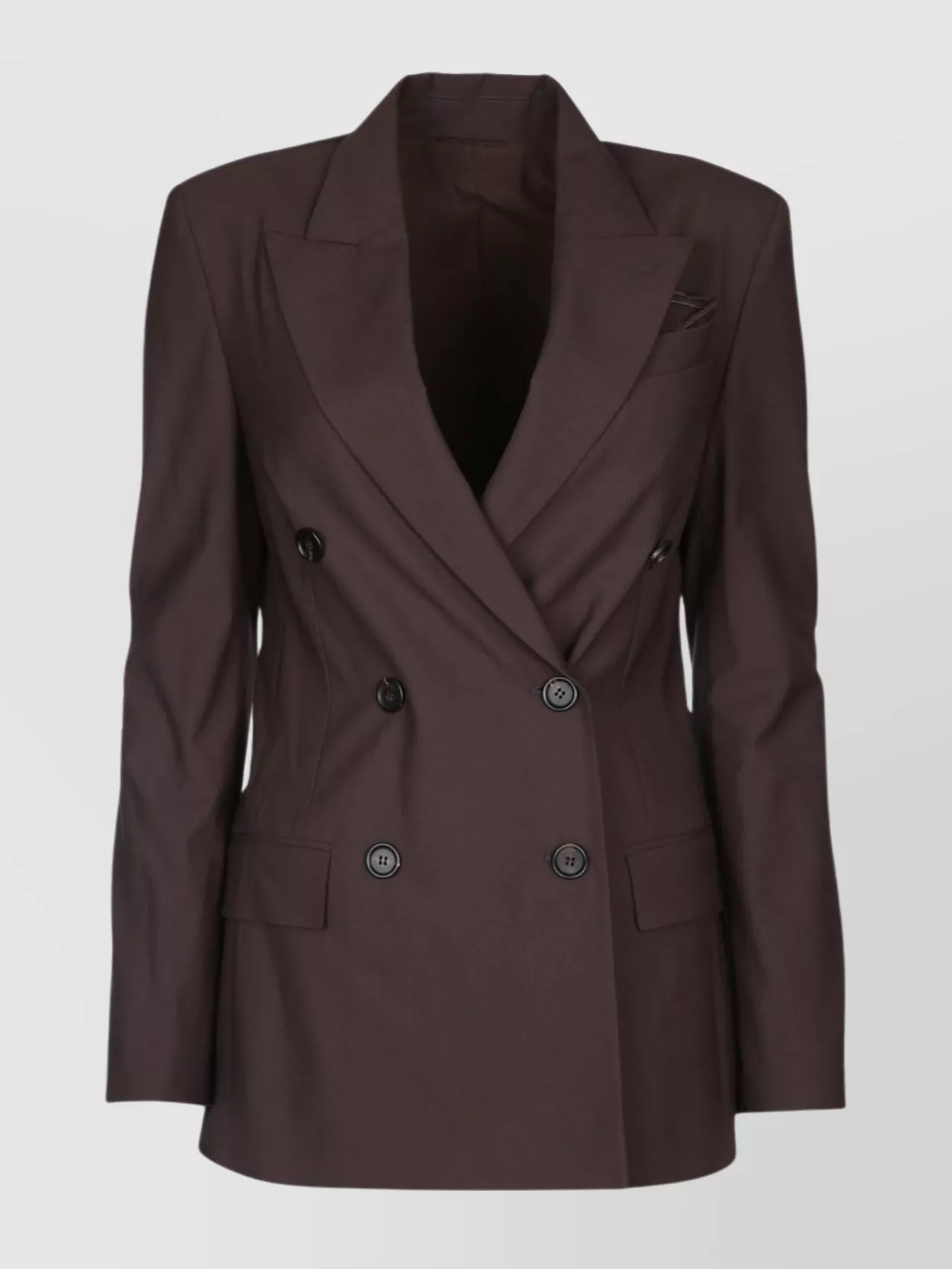 Brunello Cucinelli Tailored Blazer With Notched Lapels And Pockets In Brown
