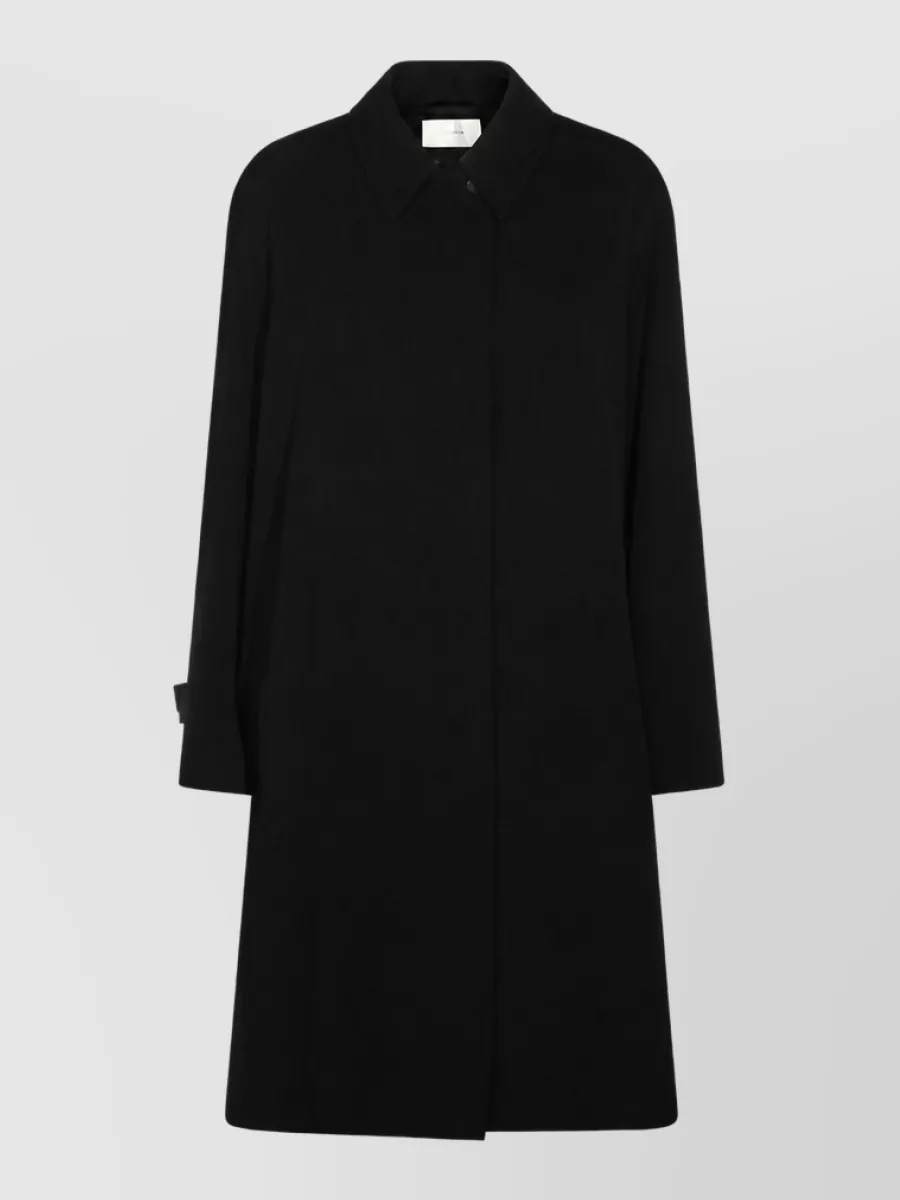 The Row Wool Coat In Black