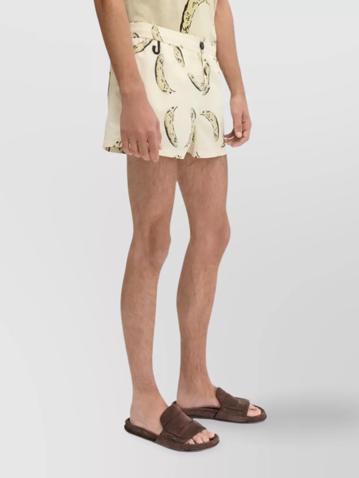 Jacquemus Le Maillot Puntini Yellow Swimsuit With Elastic Waist And All-over Print In Tech Fabric Man In White